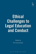 Cover: Ethical Challenges to Legal Education and Conduct - Hart Publishing