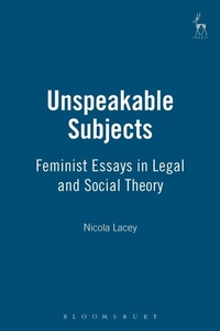 Abbildung von: Unspeakable Subjects - Hart Publishing