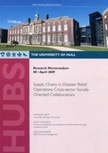 Cover: Supply Chains in Disaster Relief Operations - University of Hull, Business School (HUBS)