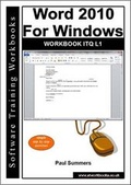 Cover: Word 2010 for Windows Workbook Itq L1 - Software Training Workbooks