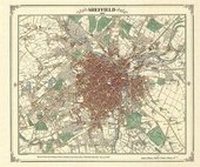 Abbildung von: Sheffield 1849 Coloured - Heritage Cartography