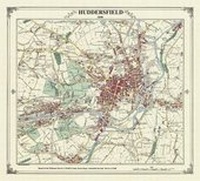 Abbildung von: Huddersfield 1848 Coloured - Heritage Cartography