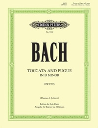 Abbildung von: Toccata And Fugue In D Minor - Piano Solo - Edition Peters