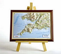 Abbildung von: England South West relief wall map A4 gift box - Dorrigo