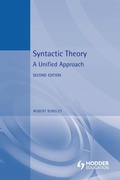 Cover: Syntactic Theory - Hodder Arnold