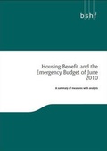 Cover: Housing Benefit and the Emergency Budget of June 2010 - Building & Social Housing Foundation