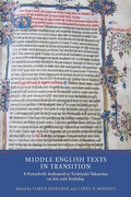 Cover: Middle English Texts in Transition - York Medieval Press