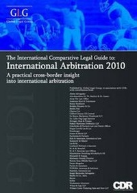 Abbildung von: The International Comparative Legal Guide to International Arbitration 2010 - Global Legal Group Ltd