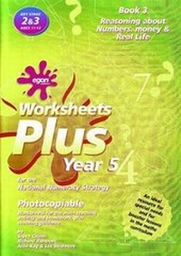 Enlarge image Cover: Worksheets Plus for the National Numeracy Strategy Year 5: Solving Problems Book 3 - Egon Publishers Ltd