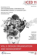 Cover: Proceedings of ICED11: Organisation and Management Vol. 3 - Design Society