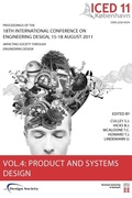 Cover: Proceedings of ICED11: Product and Systems Design Vol. 4 - Design Society