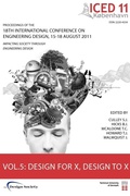 Cover: Proceedings of ICED11: Design for X, Design to X Vol. 5 - Design Society