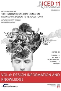 Enlarge image Cover: Proceedings of ICED11: Design Information and Knowledge Vol. 6 - Design Society