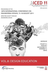 Enlarge image Cover: Proceedings of ICED11: Design Education Vol. 8 - Design Society