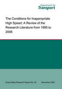 Enlarge image Cover: The Conditions for Inappropriate High Speed - Department For Transport