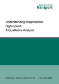 Cover: Understanding Inappropriate High Speed - Department For Transport