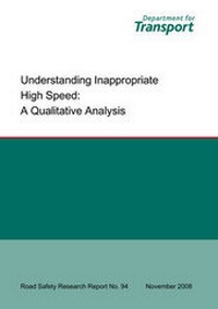 Enlarge image Cover: Understanding Inappropriate High Speed - Department For Transport
