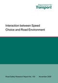 Cover: Interaction Between Speed Choice and Road Environment - Department For Transport