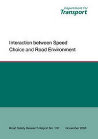 Enlarge image Cover: Interaction Between Speed Choice and Road Environment - Department For Transport