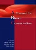 Cover: A manual for blood conservation - TFM Publishing Ltd