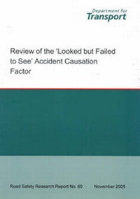 Abbildung von: Review of the Looked But Failed to See Accident Causation Factor - Department For Transport