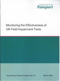 Cover: Monitoring the Effectiveness of UK Field Impairment Tests - Department For Transport