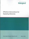 Cover: Effective Intervention for Speeding Motorists - Department For Transport