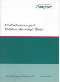 Enlarge image Cover: Fatal Vehicle-occupant Collisions - Department For Transport