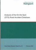 Cover: Analysis of the on the Spot (OTS) Road Accident Database - Department For Transport