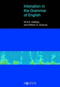 Cover: Intonation in the Grammar of English - Equinox Publishing Ltd