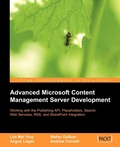 Cover: Advanced Microsoft Content Management Server Development - Packt Publishing