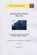 Cover: The Rise and Transformation of the UK Domestic Appliances Industry - Cardiff University School of Social Sciences