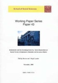 Cover: Globalisation and the Knowledge Economy - Cardiff University School of Social Sciences