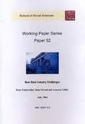 Cover: New Steel Industry Challenges - Cardiff University School of Social Sciences