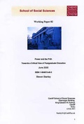 Cover: Power and the Phd - Cardiff University School of Social Sciences