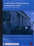 Cover: Review of the Welsh Network of Healthy School Schemes, 2007-2008 - Final Report, March 2009 - Cardiff University School of Social Sciences