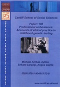 Cover: Professional Ambivalence - Cardiff University School of Social Sciences