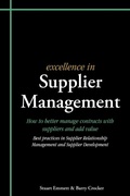 Cover: Excellence in Supplier Management - Cambridge Academic