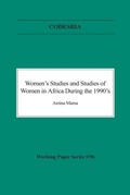 Cover: Women's Studies and Studies of Women in Africa During the 1990s - African Books Collective