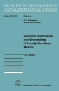 Cover: Isometric Immersions and Embeddings of Locally Euclidean Metrics - Cambridge Scientific Publishers