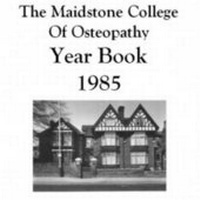 Abbildung von: The Maidstone College Year Book 1985 - John Wernham College of Classical Osteopathy