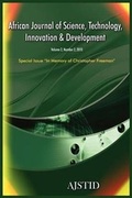 Cover: African Journal of Science, Technology, Innovation and Development - Adonis & Abbey Publishers