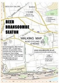 Abbildung von: Beer Branscombe Seaton Walking Map - Croydecycle