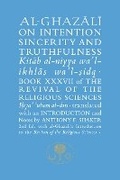 Cover: Al-Ghazali on Intention, Sincerity and Truthfulness - The Islamic Texts Society