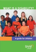 Cover: What is a Disability? - British Association for Adoption and Fostering (BAAF)