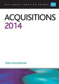 Cover: Acquisitions 2014 - College of Law Publishing
