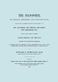 Cover: The Pianoforte, Its Origin, Progress, and Construction. [Facsimile of 1860 Edition]. - Travis and Emery Music Bookshop