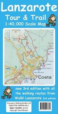 Abbildung von: Lanzarote Tour & Trail Super-durable Map - Discovery Walking Guides Ltd