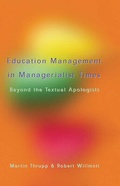 Cover: Educational Management in Managerialist times - Open University Press