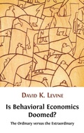 Cover: Is Behavioral Economics Doomed? The Ordinary Versus the Extraordinary - Open Book Publishers